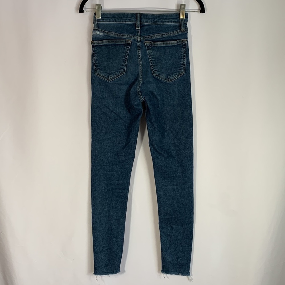 Topshop Blue Jamie Skinny Jeans Size 25 - Picture 7 of 11